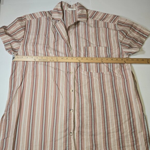 We The Free‎ Free People Poolside Printed Boyfriend Shirt Medium - Picture 4 of 8